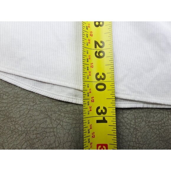 Hugo Boss Sharp Fit Size 15.5 34-35 White Stripe French Cuff Hidden Button Shirt - Picture 9 of 11